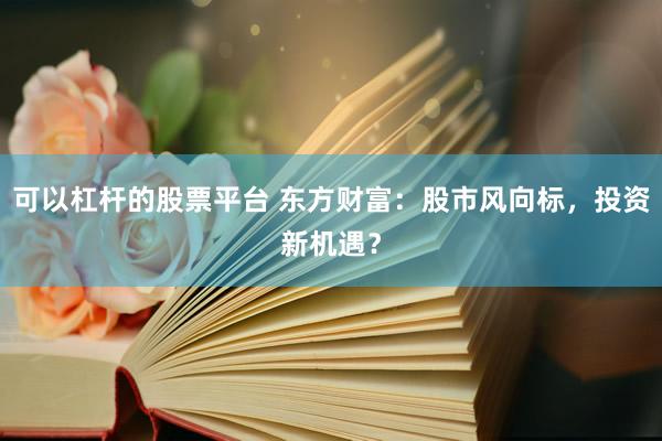 可以杠杆的股票平台 东方财富：股市风向标，投资新机遇？