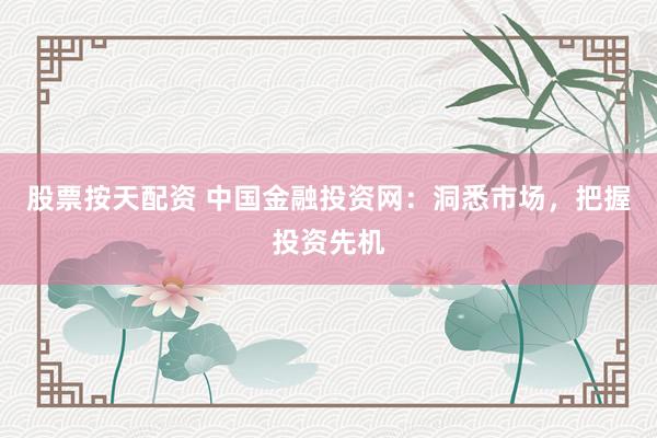 股票按天配资 中国金融投资网：洞悉市场，把握投资先机