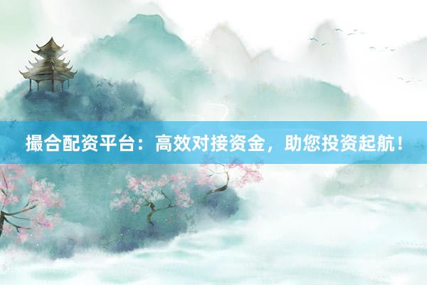 撮合配资平台：高效对接资金，助您投资起航！