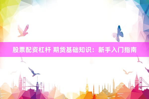 股票配资杠杆 期货基础知识：新手入门指南