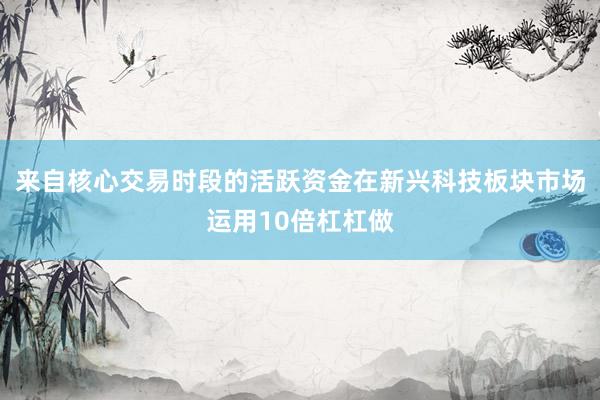 来自核心交易时段的活跃资金在新兴科技板块市场运用10倍杠杠做
