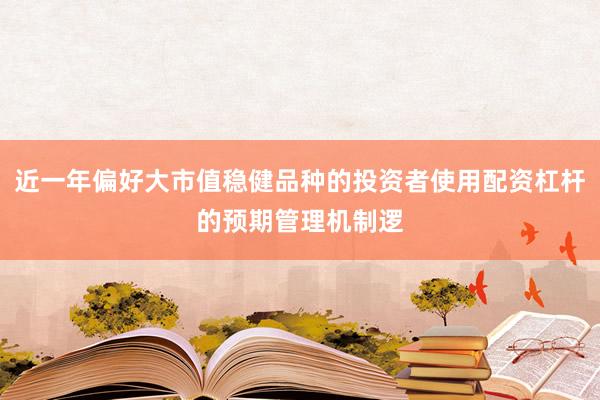 近一年偏好大市值稳健品种的投资者使用配资杠杆的预期管理机制逻