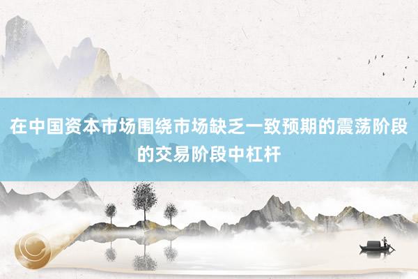 在中国资本市场围绕市场缺乏一致预期的震荡阶段的交易阶段中杠杆