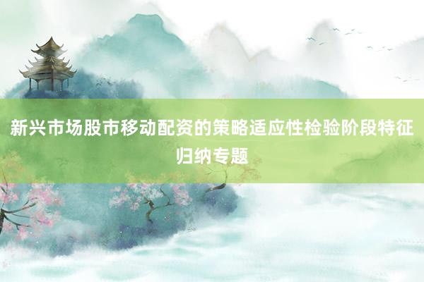 新兴市场股市移动配资的策略适应性检验阶段特征归纳专题