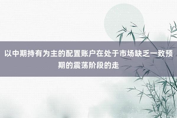 以中期持有为主的配置账户在处于市场缺乏一致预期的震荡阶段的走