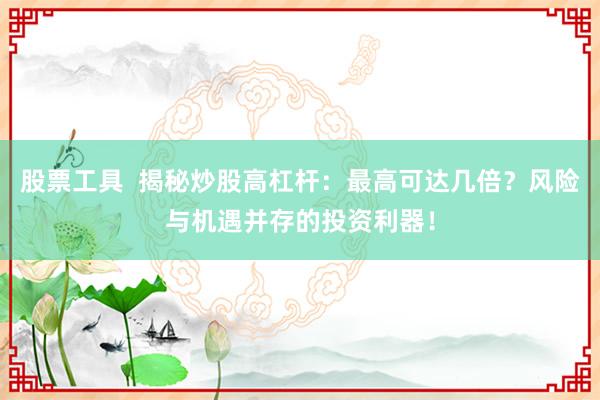 股票工具  揭秘炒股高杠杆：最高可达几倍？风险与机遇并存的投资利器！
