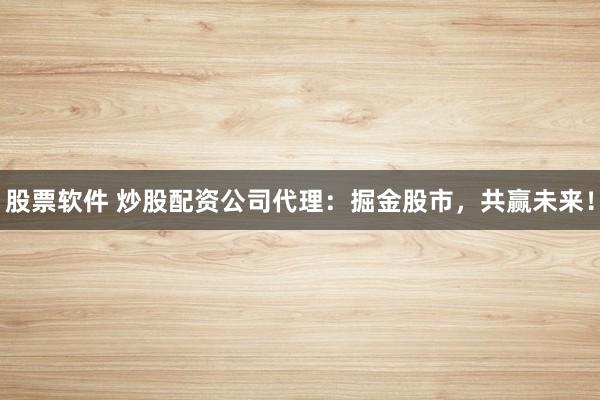 股票软件 炒股配资公司代理：掘金股市，共赢未来！
