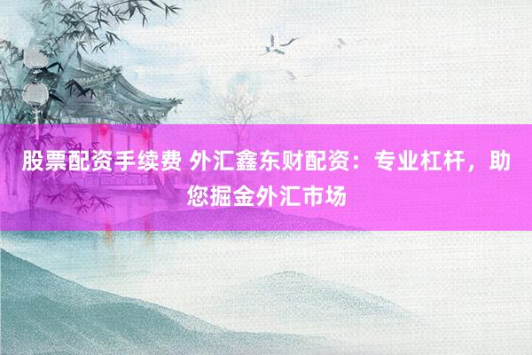 股票配资手续费 外汇鑫东财配资：专业杠杆，助您掘金外汇市场